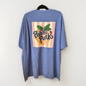 Peach Park Clanton Alabama Graphic Tee – Retro Peach Design Size 2XL